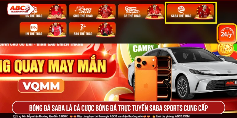 Bóng đá SABA là cá cược bóng đá trực tuyến SABA Sports cung cấp 