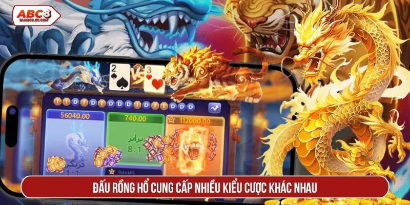 Đấu rồng hổ cung cấp nhiều kiểu cược khác nhau