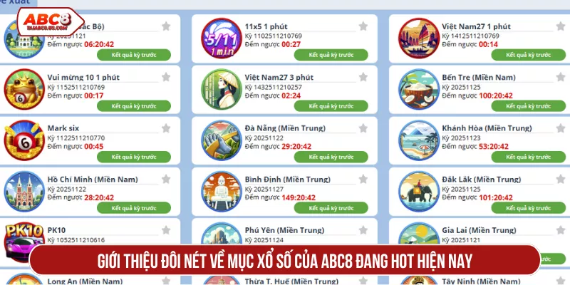 Giới thiệu đôi nét về mục xổ số của ABC8 đang hot hiện nay