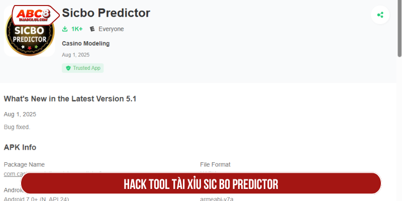 Hack tool tài xỉu Sic Bo Predictor