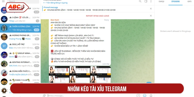 nhóm kéo tài xỉu Telegram